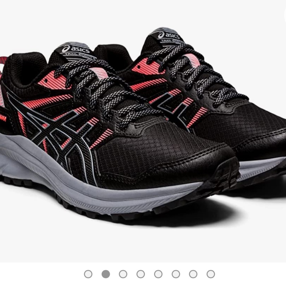 138. ASICS Women's Trail Scout 2 Running Shoes, 10, Black/Sheet Rock NWT